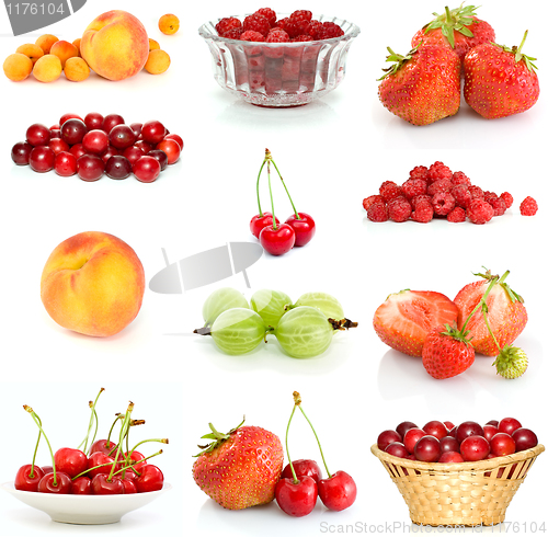 Image of Set of different berries