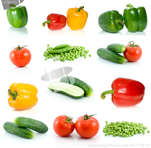 Image of Set of different vegetables