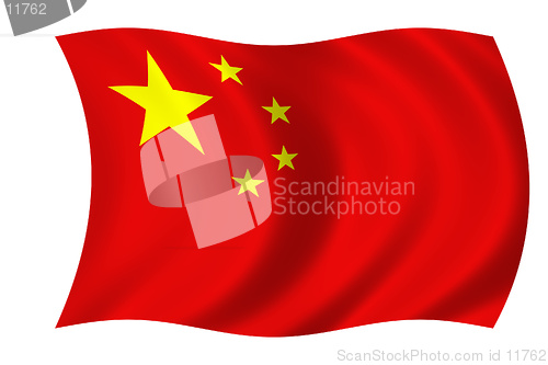 Image of chinese waving flag