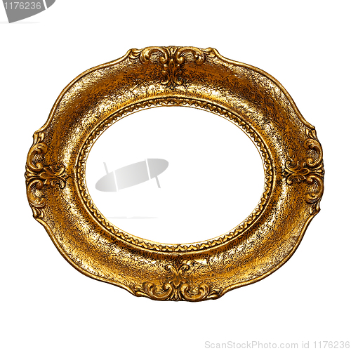 Image of Gold oval frame