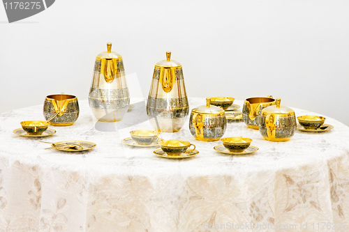Image of Gold tea set