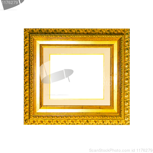 Image of Old golden frame