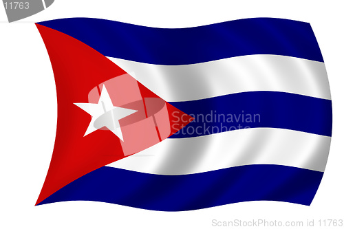 Image of waving flag of cuba