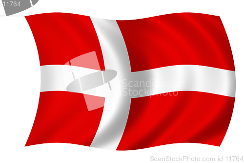 Image of waving flag of denmark