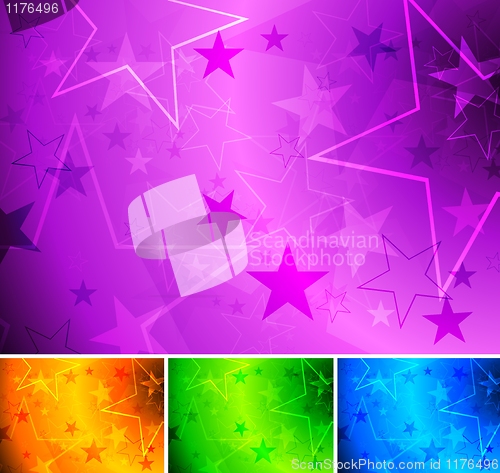 Image of Vibrant star backgrounds