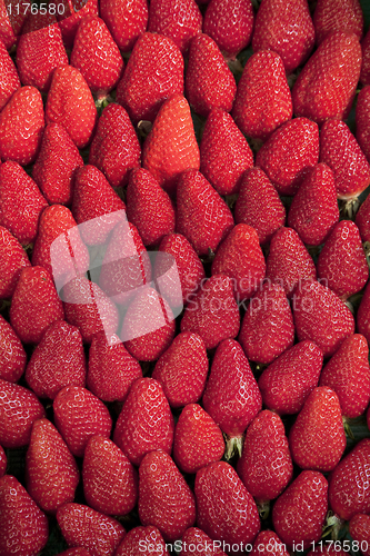 Image of Ripe strawberries background