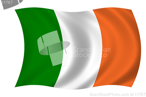 Image of waing flag of ireland