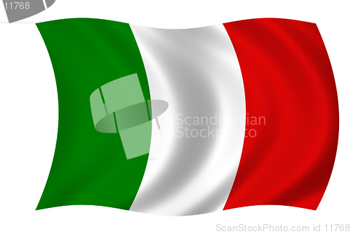 Image of waving flag of italy