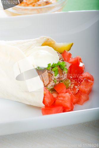 Image of falafel wrap