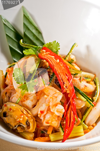 Image of fresh seafood thai salad