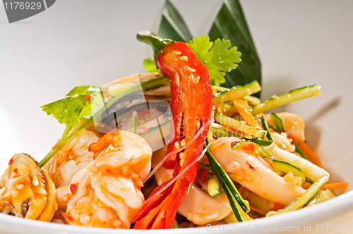 Image of fresh seafood thai salad