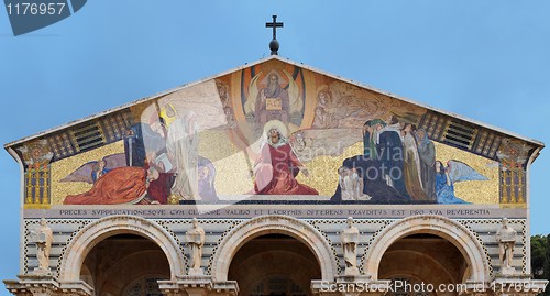 Image of Mosaic on the Curch of All Nations in Jerusalem