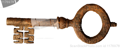 Image of Isolated Old Key