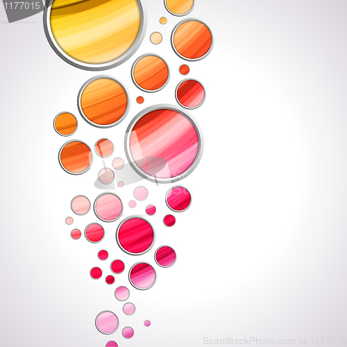 Image of Abstract Colorful Circles Background
