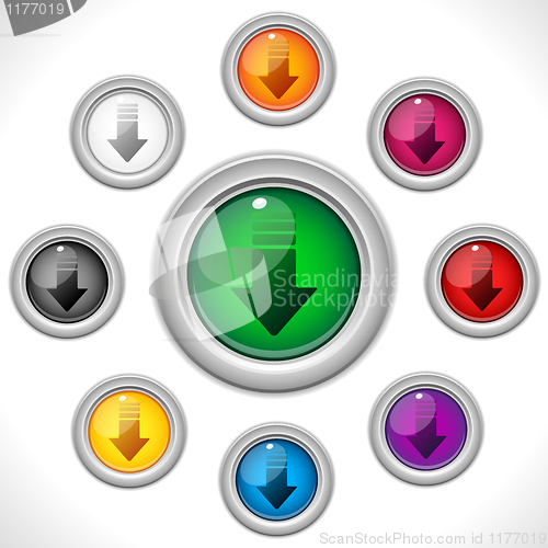 Image of Download Shiny Colorful Web Button