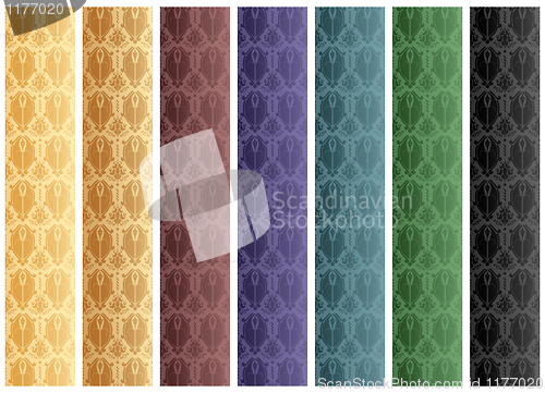 Image of Set of Seamless Wallpaper Stripes