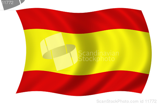 Image of waving flag of spain