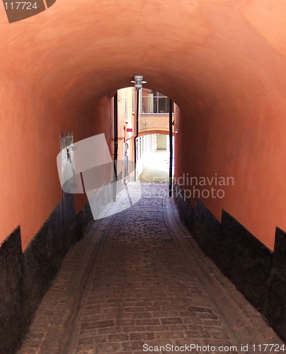 Image of Alley in Old City, Stockholm, Sweden