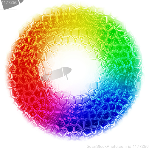 Image of Abstract rainbow color background