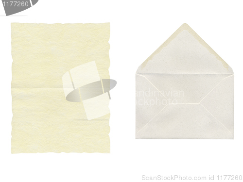 Image of Letter and envelope
