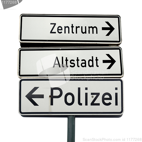 Image of German traffic sign