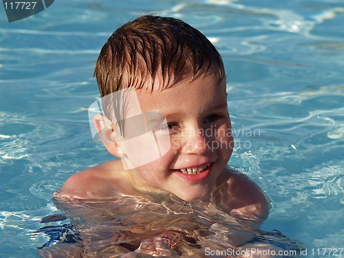 Image of boy in swimming pool