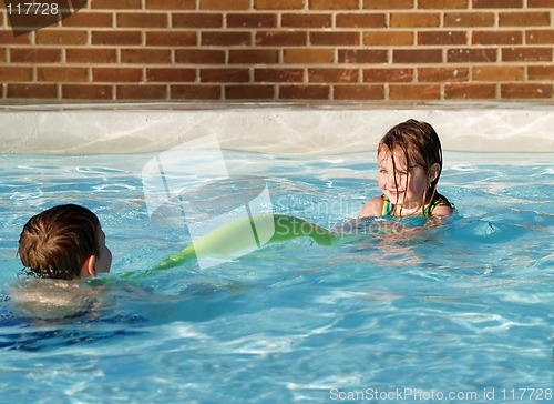 Image of children playing in swimming pool