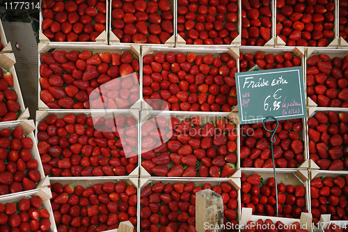 Image of Delicious strawberries in April