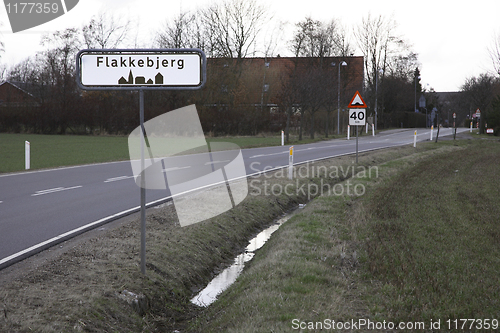 Image of City sign Flakkebjerg