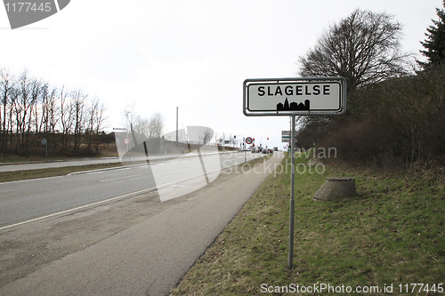 Image of City sign Slagelse