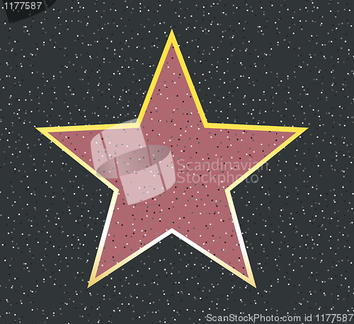 Image of vector illustration of star