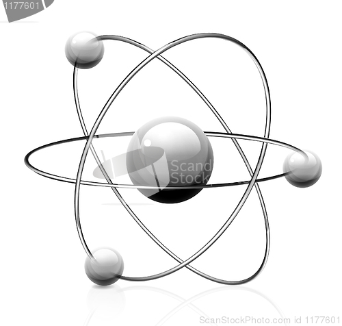 Image of Atom symbol. Vector.