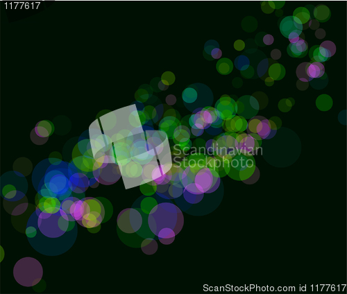 Image of Multi color bokeh lights background