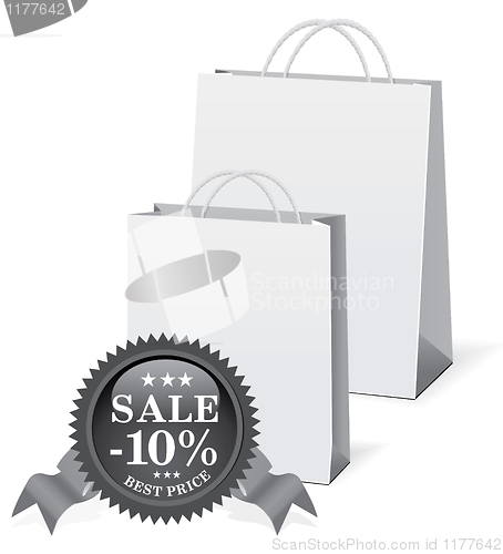 Image of Vector shopping paper bags