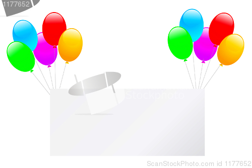 Image of balloons and banner 
