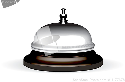 Image of Vector realistic hotel bell 