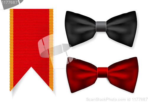 Image of Bow tie and red ribbon