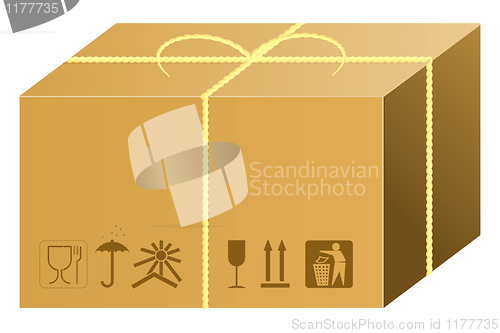 Image of shipping box vector 