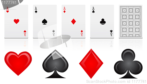 Image of game cards vector 