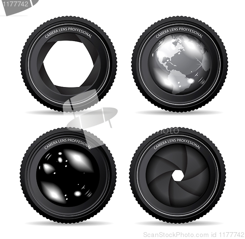 Image of Vector illustration of camera lens