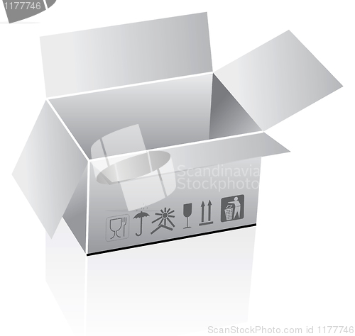 Image of shipping box vector 