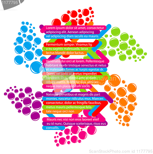 Image of Template text with juice color drop