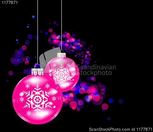 Image of Vector Christmas sphere. No transparency and effects.