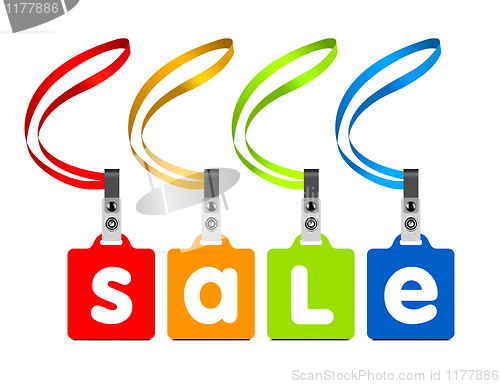 Image of Vector sale labels