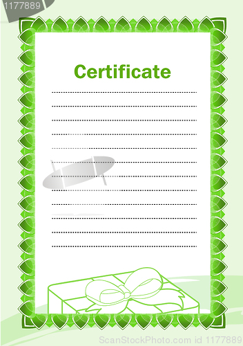 Image of Blank Certificate 