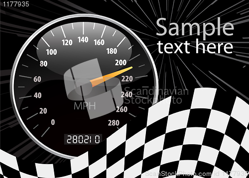 Image of Speedometer vector illustration