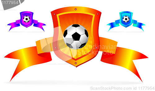 Image of soccer shield background 