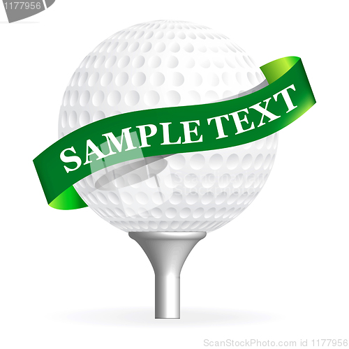 Image of Golf ball isolated on white 