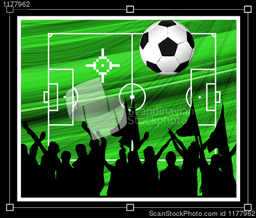 Image of Vector football background