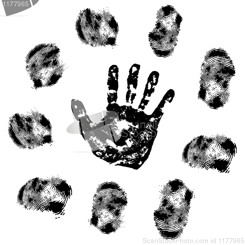 Image of vector fingerprint 